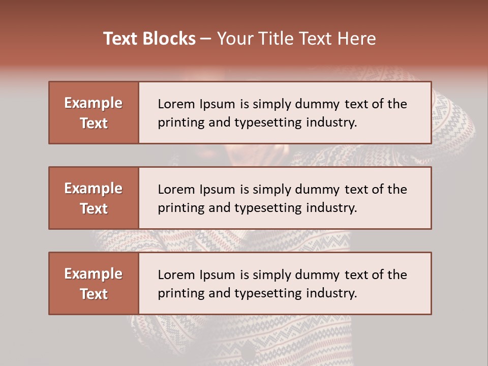 Hobby Portrait Caucasian PowerPoint Template