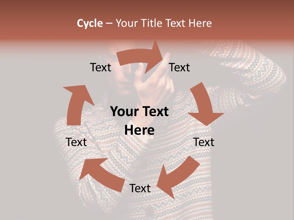 Hobby Portrait Caucasian PowerPoint Template