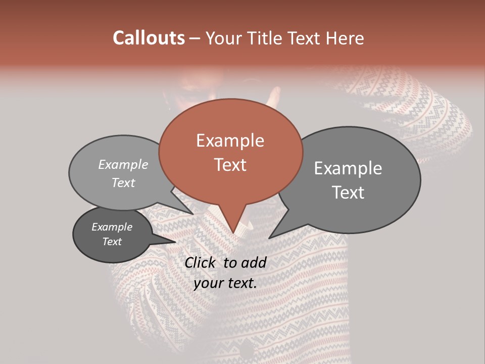 Hobby Portrait Caucasian PowerPoint Template