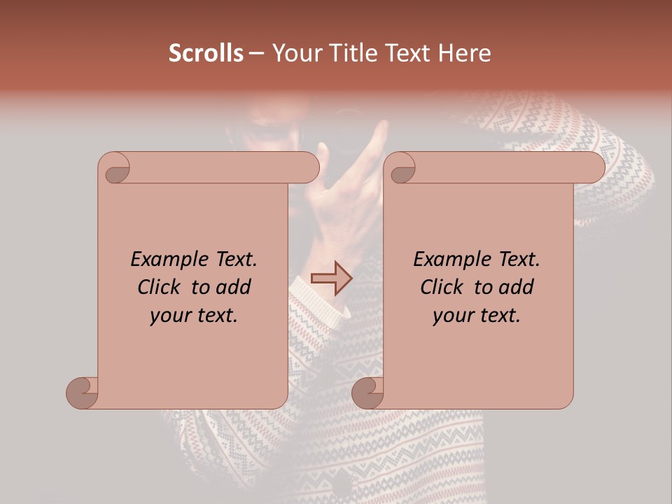 Hobby Portrait Caucasian PowerPoint Template