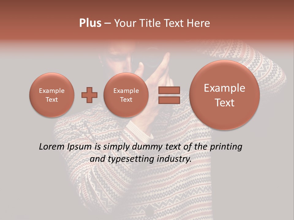 Hobby Portrait Caucasian PowerPoint Template