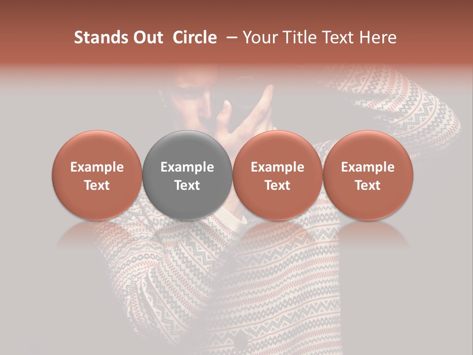 Hobby Portrait Caucasian PowerPoint Template