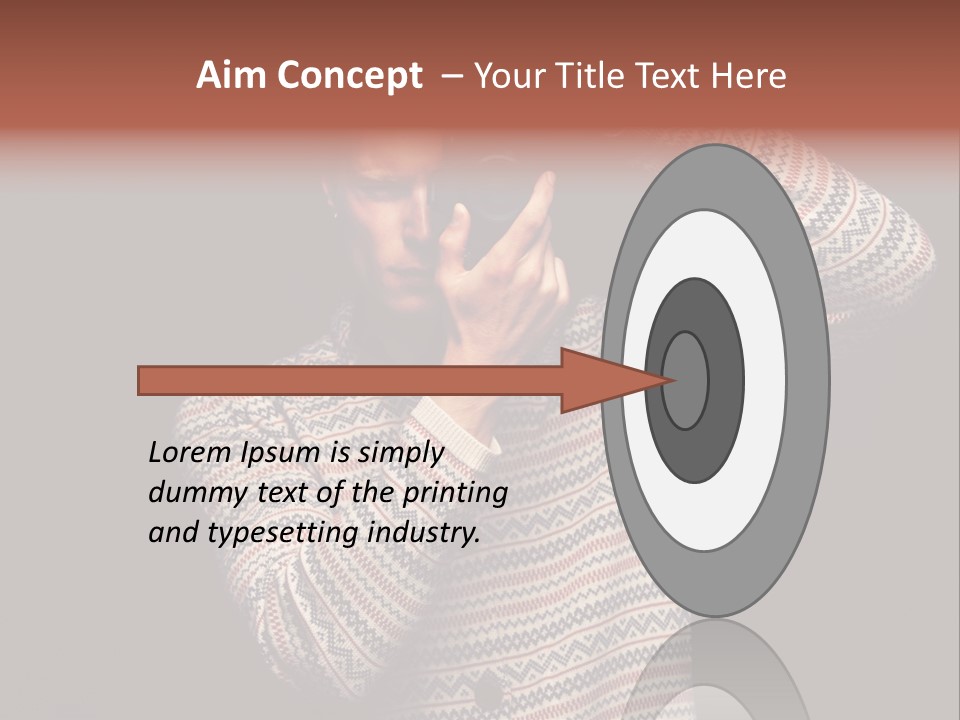 Hobby Portrait Caucasian PowerPoint Template