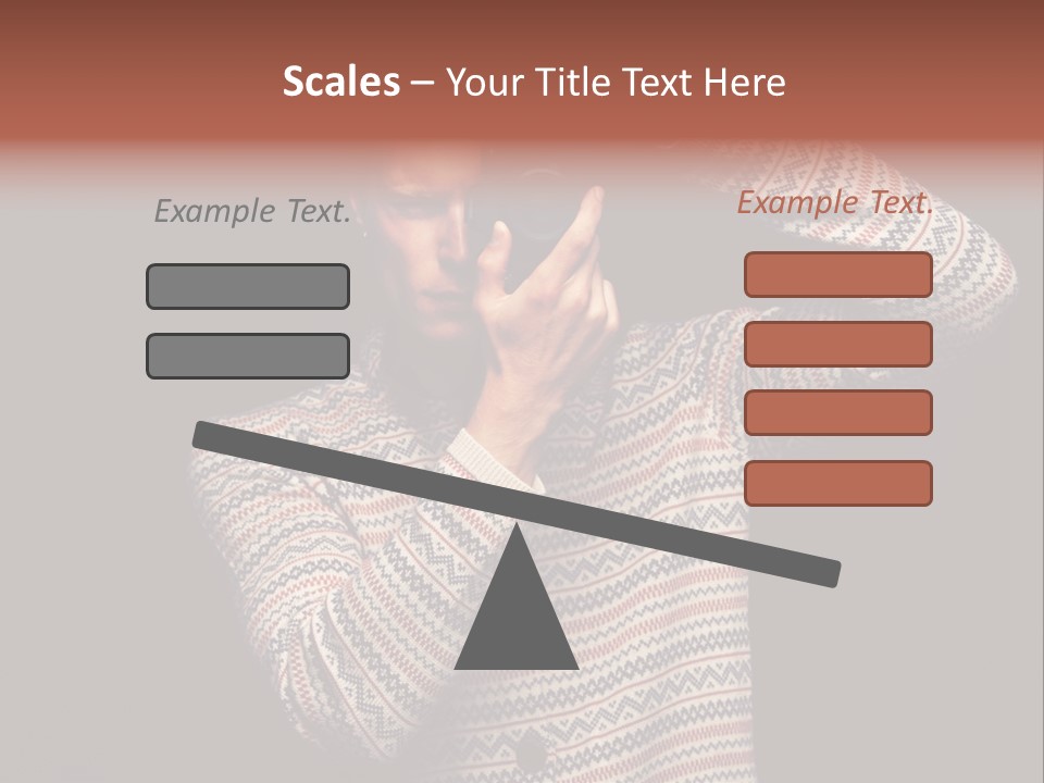 Hobby Portrait Caucasian PowerPoint Template