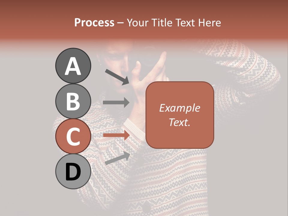 Hobby Portrait Caucasian PowerPoint Template