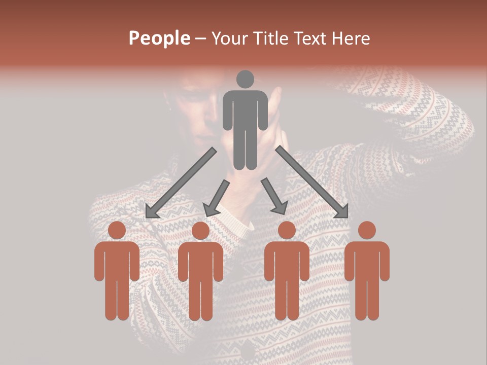 Hobby Portrait Caucasian PowerPoint Template