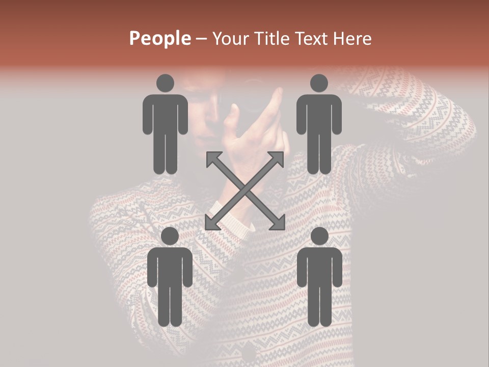 Hobby Portrait Caucasian PowerPoint Template