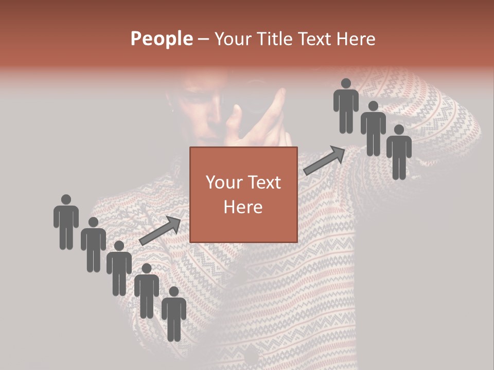 Hobby Portrait Caucasian PowerPoint Template