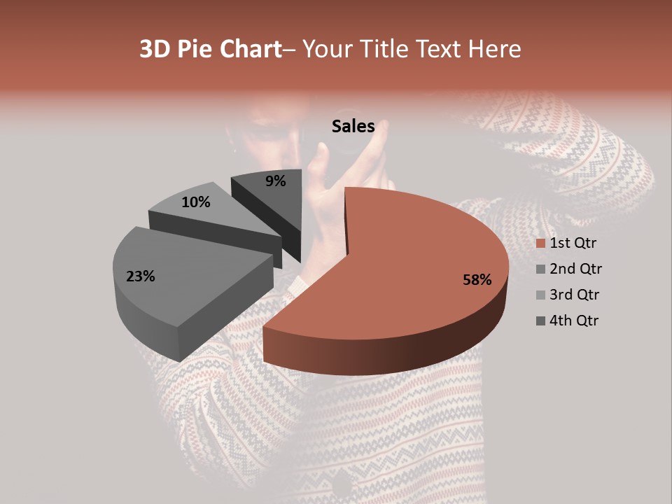 Hobby Portrait Caucasian PowerPoint Template