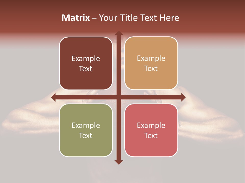 Torso Caucasian Standing PowerPoint Template