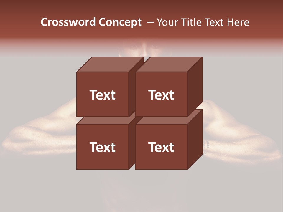 Torso Caucasian Standing PowerPoint Template