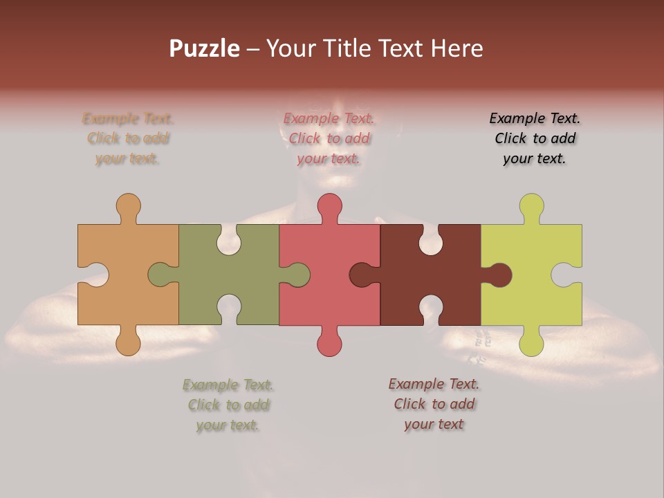 Torso Caucasian Standing PowerPoint Template