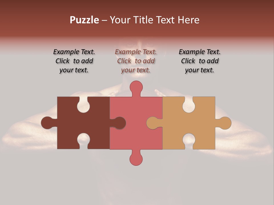 Torso Caucasian Standing PowerPoint Template