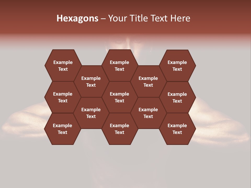 Torso Caucasian Standing PowerPoint Template