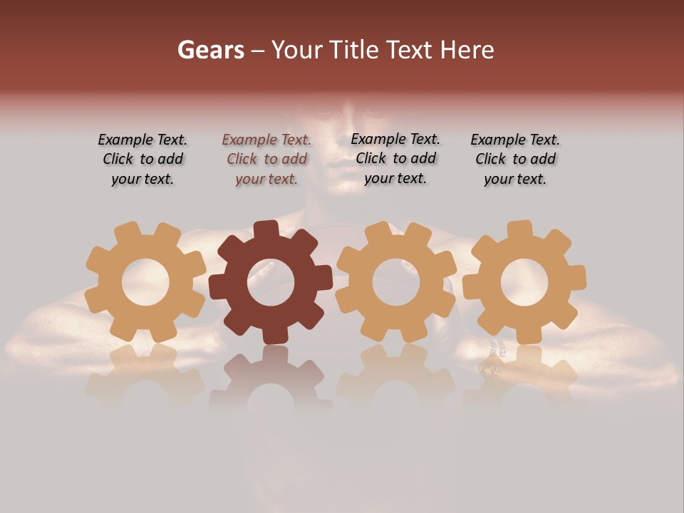 Torso Caucasian Standing PowerPoint Template