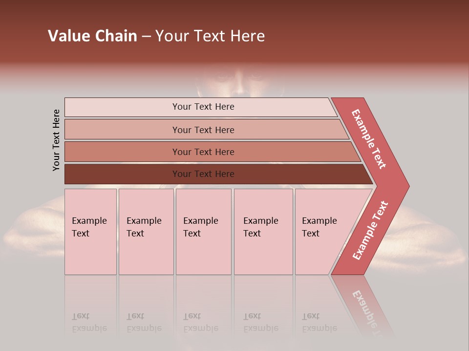 Torso Caucasian Standing PowerPoint Template