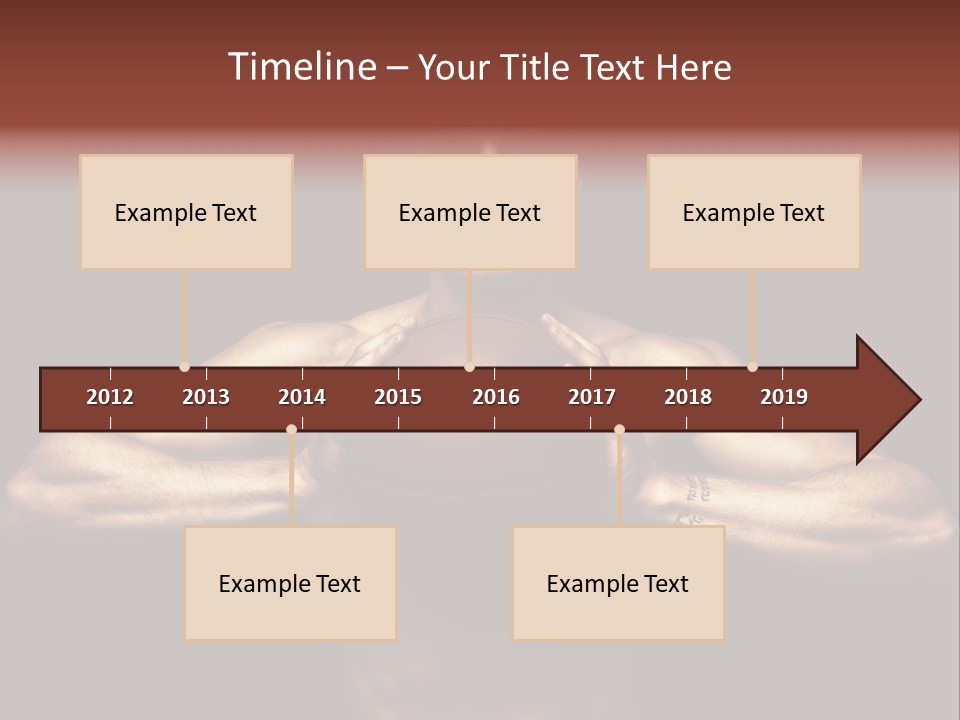 Torso Caucasian Standing PowerPoint Template