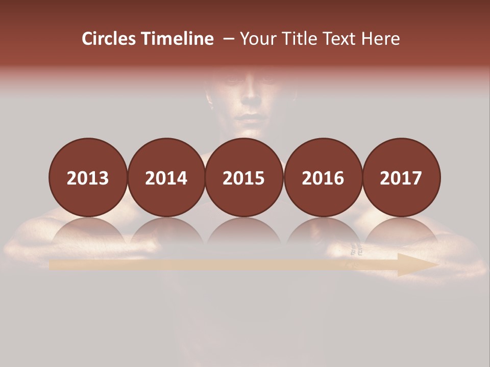 Torso Caucasian Standing PowerPoint Template