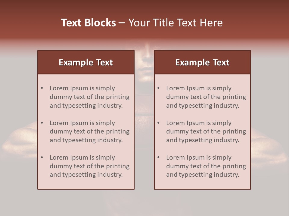 Torso Caucasian Standing PowerPoint Template
