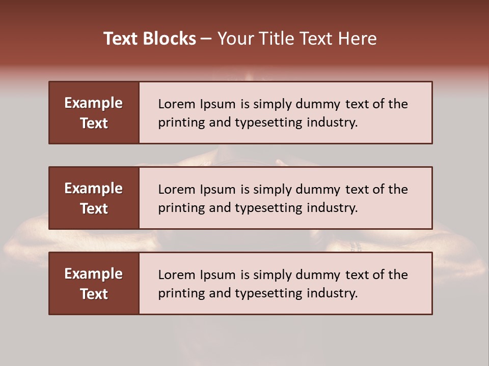 Torso Caucasian Standing PowerPoint Template