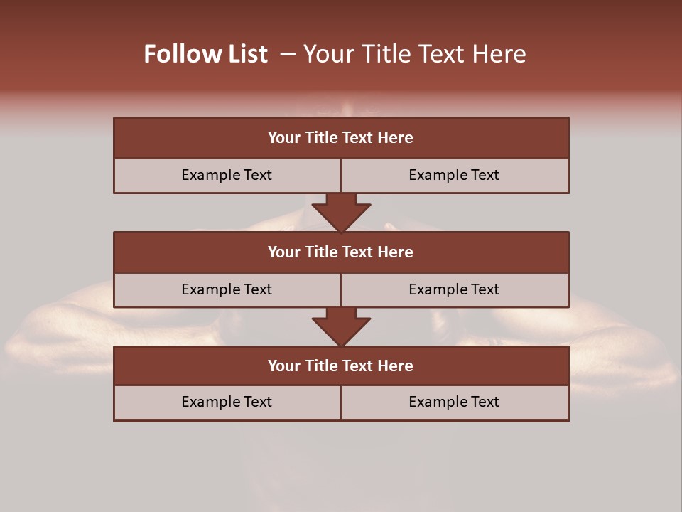 Torso Caucasian Standing PowerPoint Template