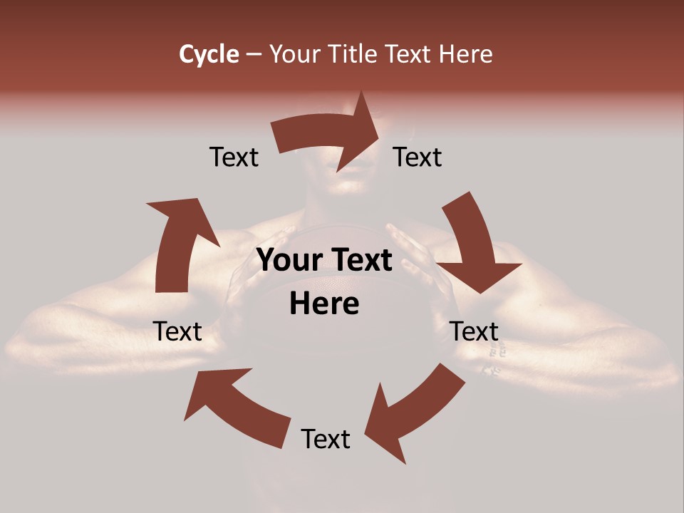 Torso Caucasian Standing PowerPoint Template