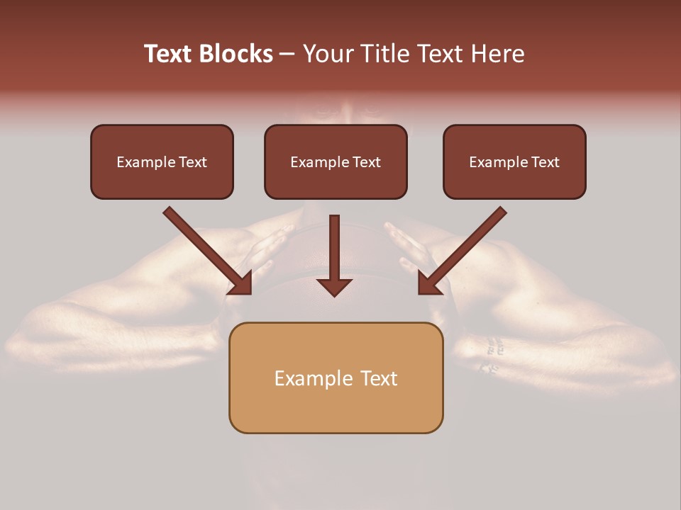 Torso Caucasian Standing PowerPoint Template