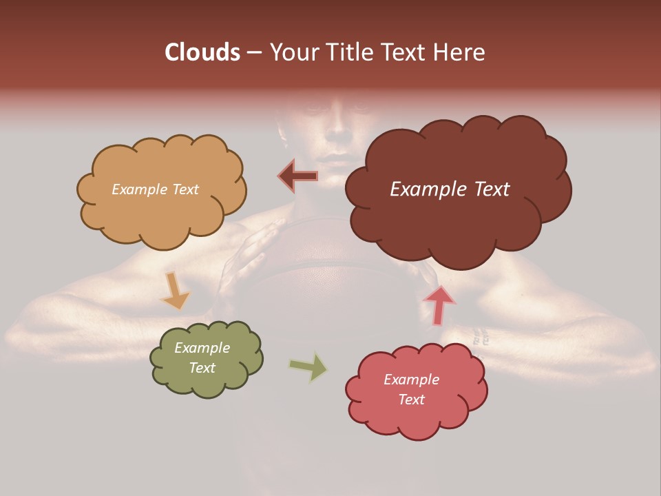 Torso Caucasian Standing PowerPoint Template