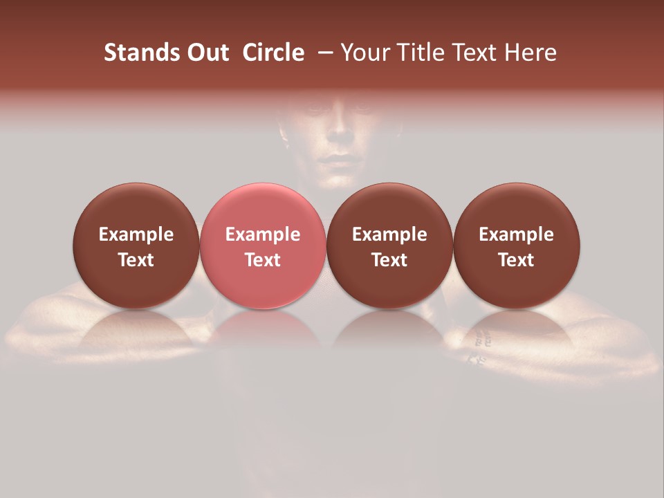 Torso Caucasian Standing PowerPoint Template