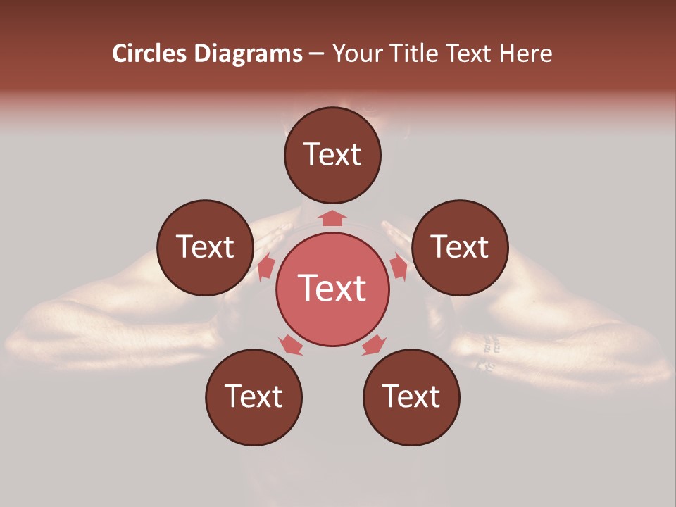 Torso Caucasian Standing PowerPoint Template