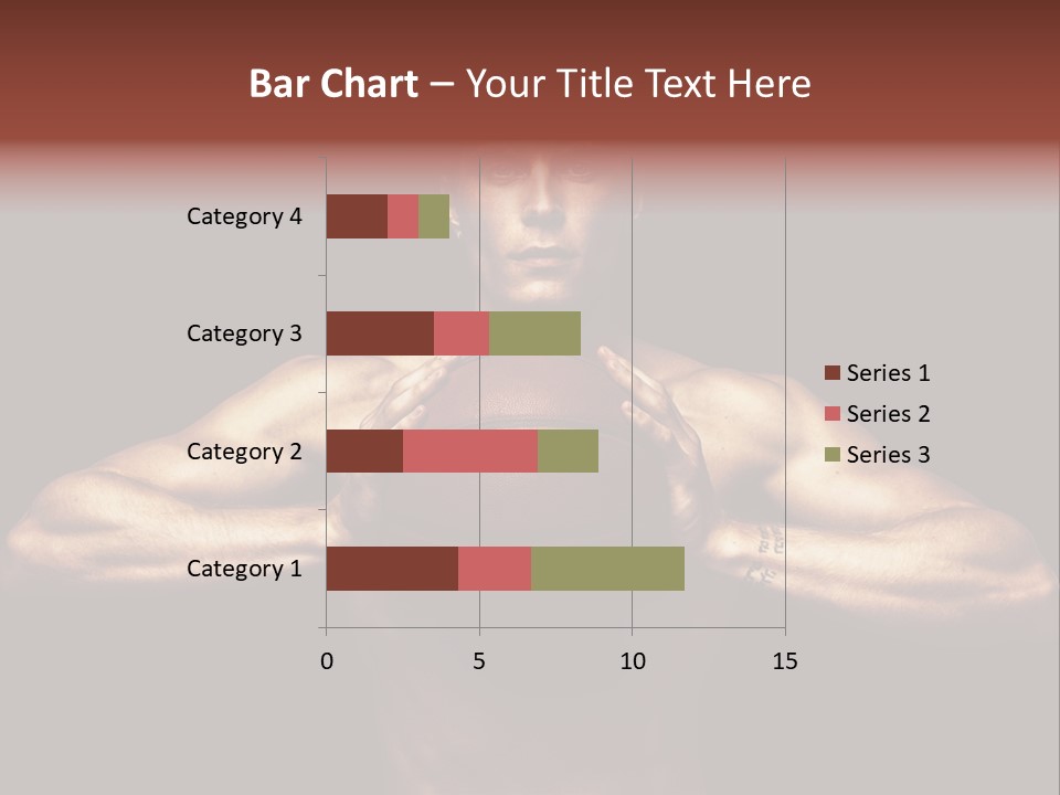 Torso Caucasian Standing PowerPoint Template