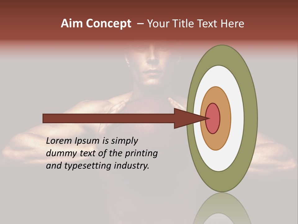 Torso Caucasian Standing PowerPoint Template