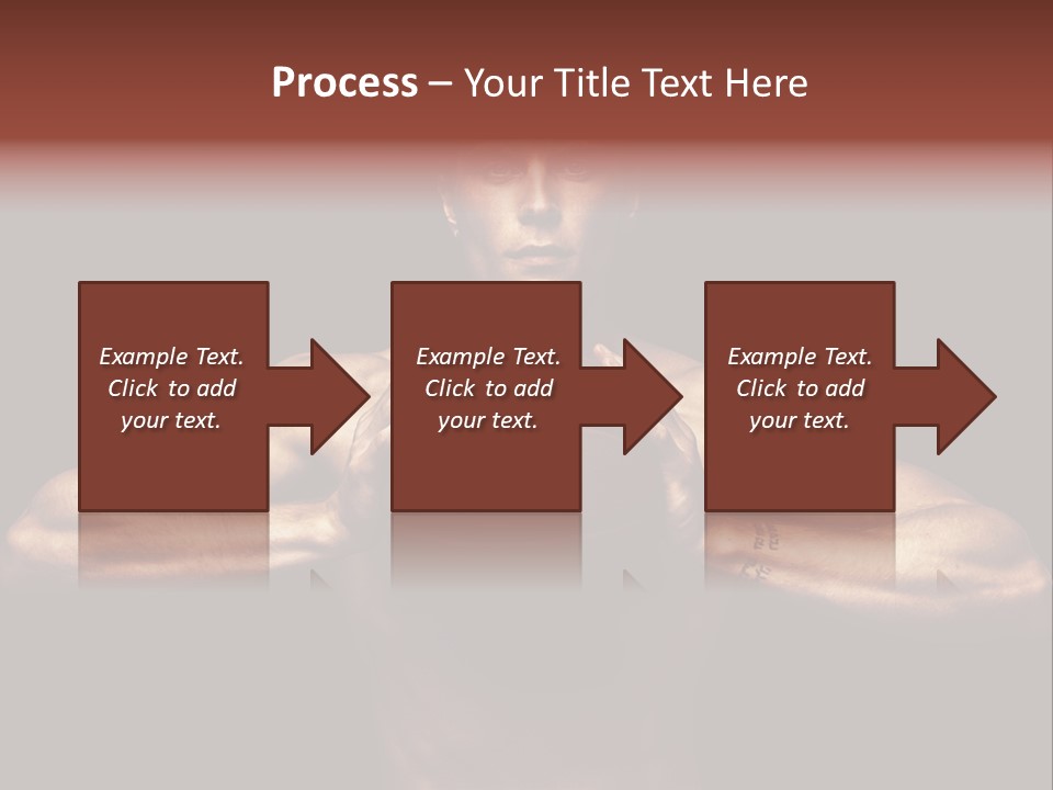 Torso Caucasian Standing PowerPoint Template