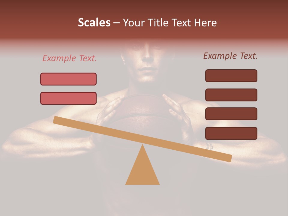 Torso Caucasian Standing PowerPoint Template