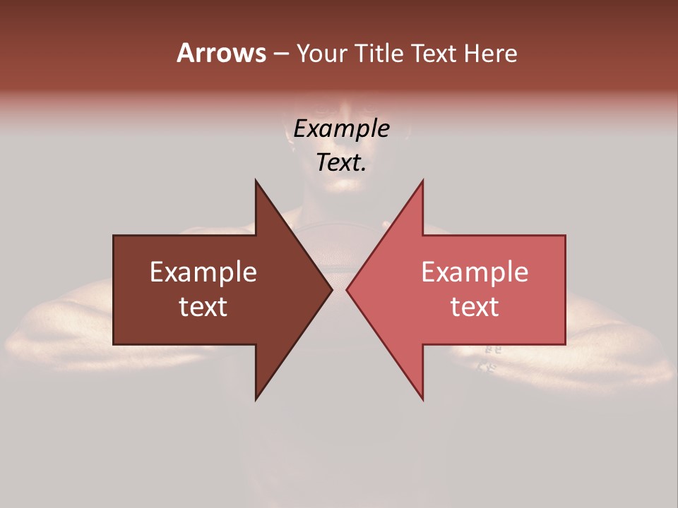 Torso Caucasian Standing PowerPoint Template
