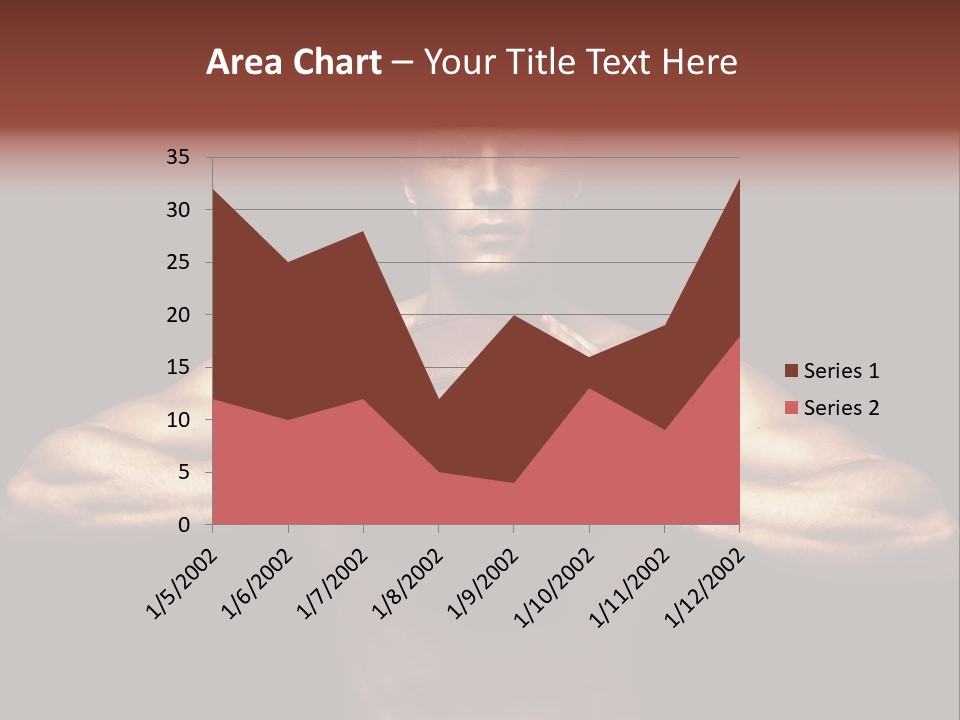 Torso Caucasian Standing PowerPoint Template