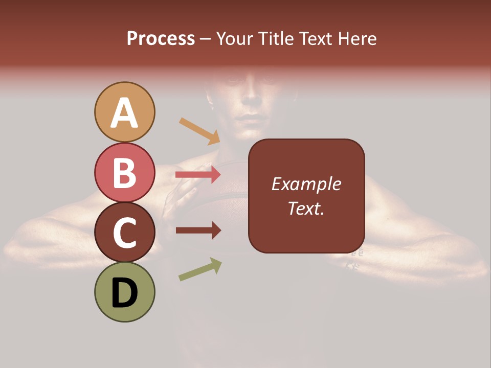 Torso Caucasian Standing PowerPoint Template