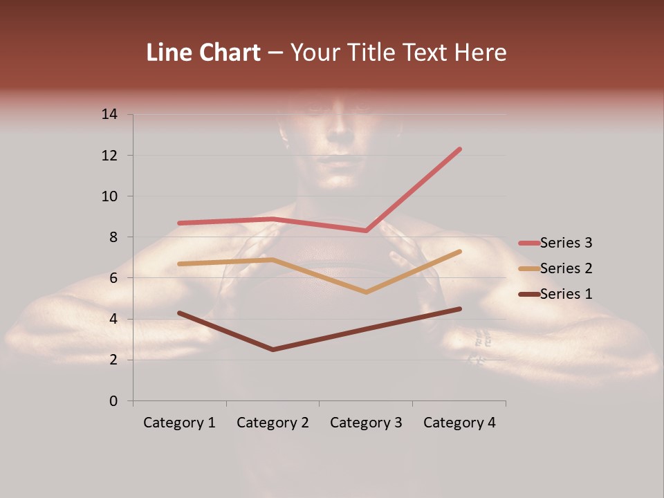 Torso Caucasian Standing PowerPoint Template