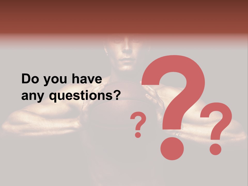 Torso Caucasian Standing PowerPoint Template