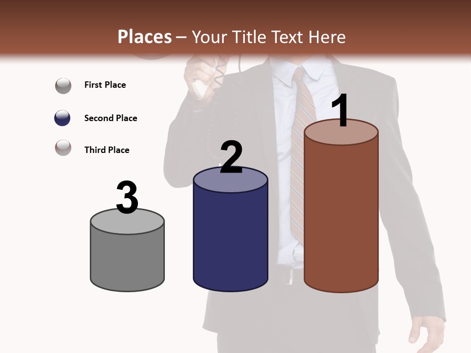 Successful Leader Caucasian PowerPoint Template