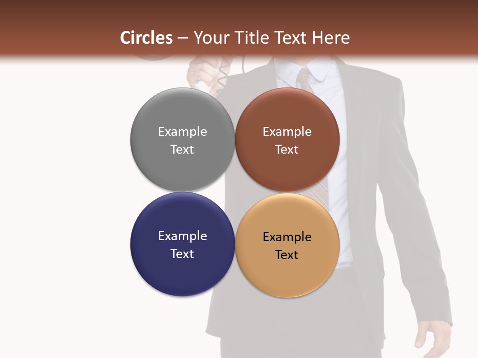 Successful Leader Caucasian PowerPoint Template