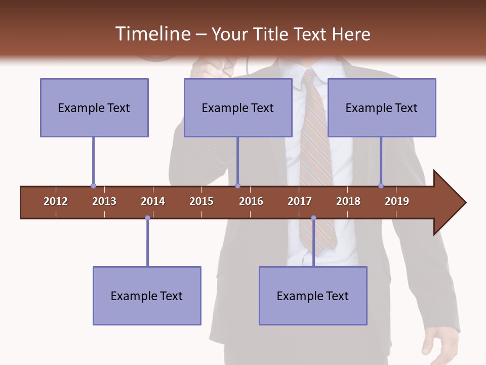 Successful Leader Caucasian PowerPoint Template