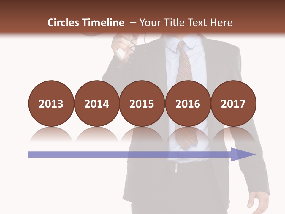 Successful Leader Caucasian PowerPoint Template