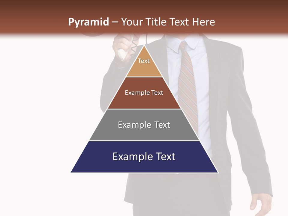 Successful Leader Caucasian PowerPoint Template