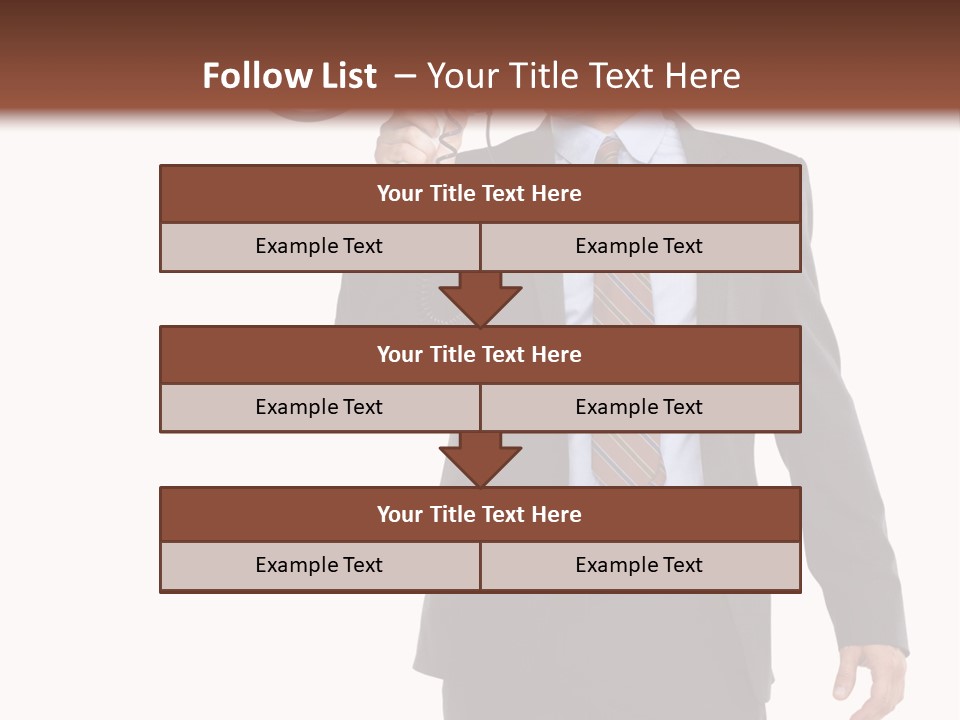 Successful Leader Caucasian PowerPoint Template
