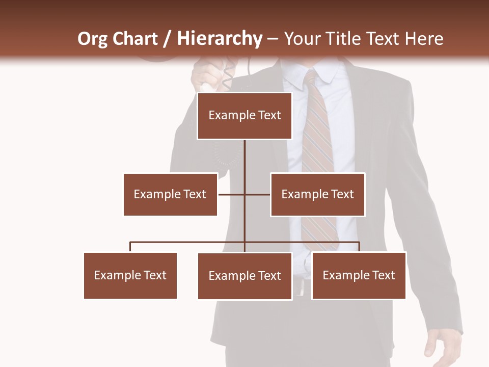 Successful Leader Caucasian PowerPoint Template