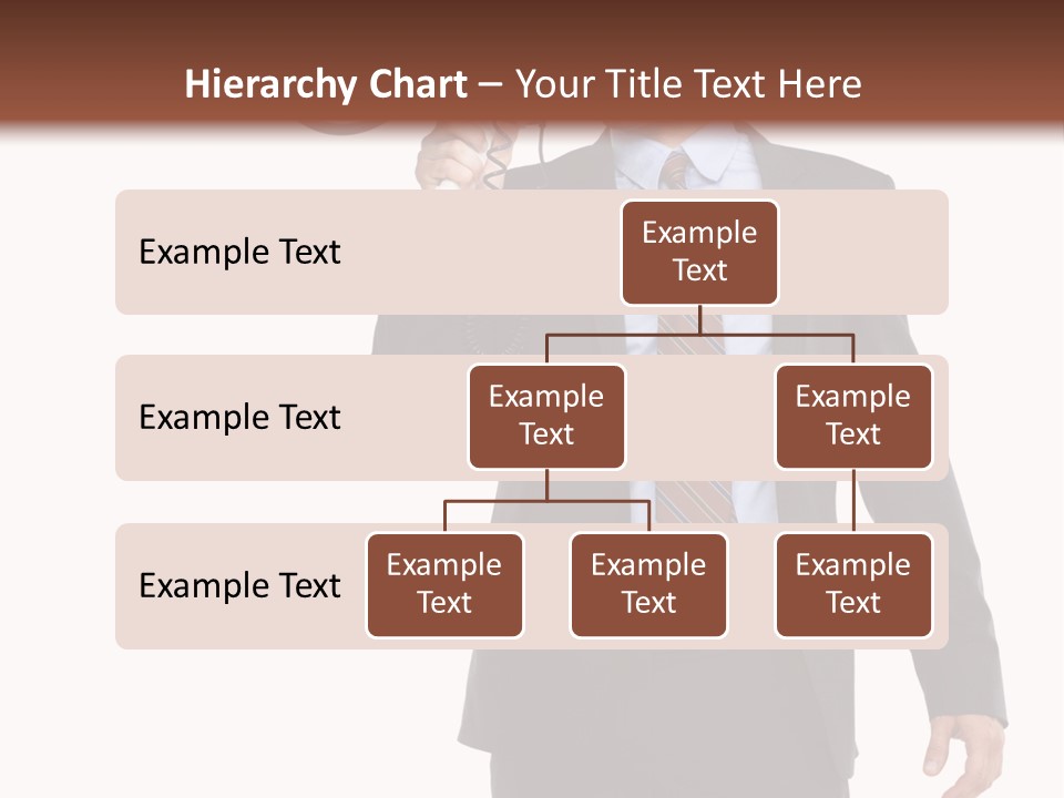 Successful Leader Caucasian PowerPoint Template