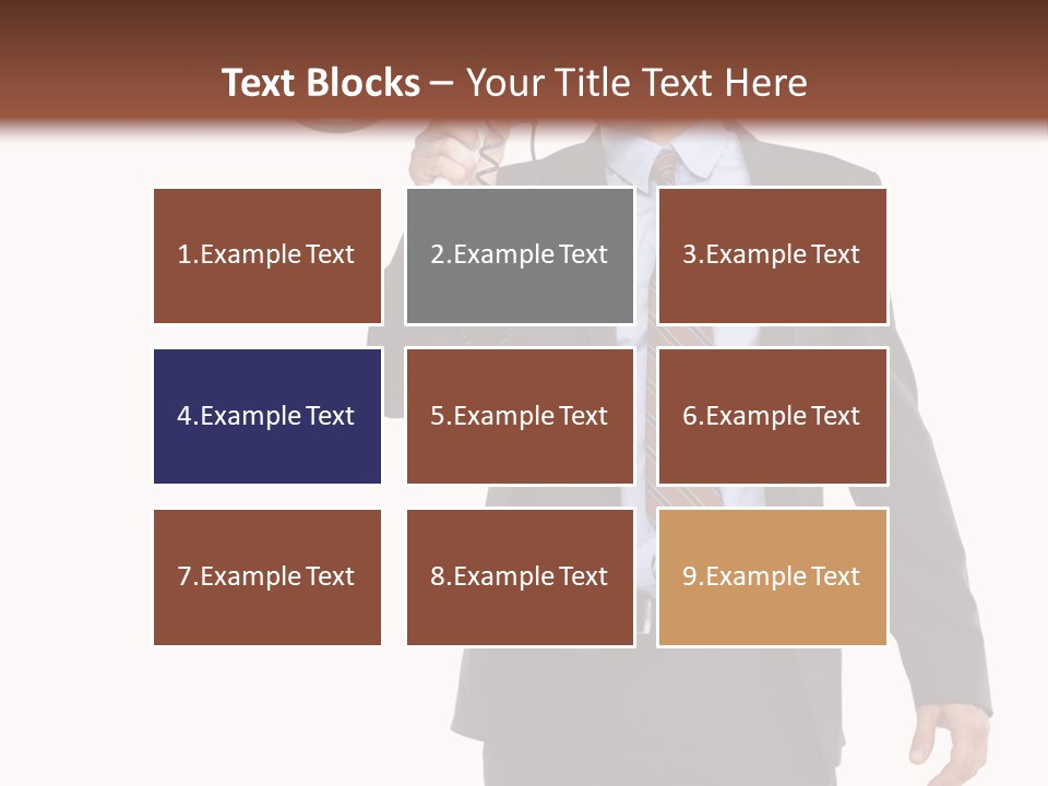 Successful Leader Caucasian PowerPoint Template