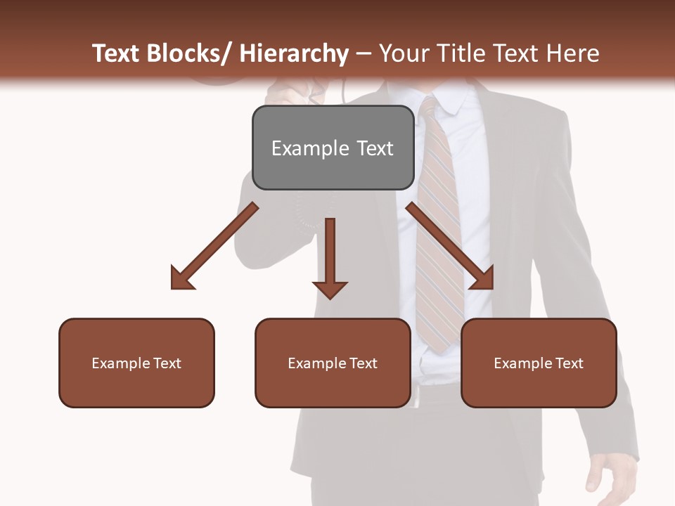 Successful Leader Caucasian PowerPoint Template