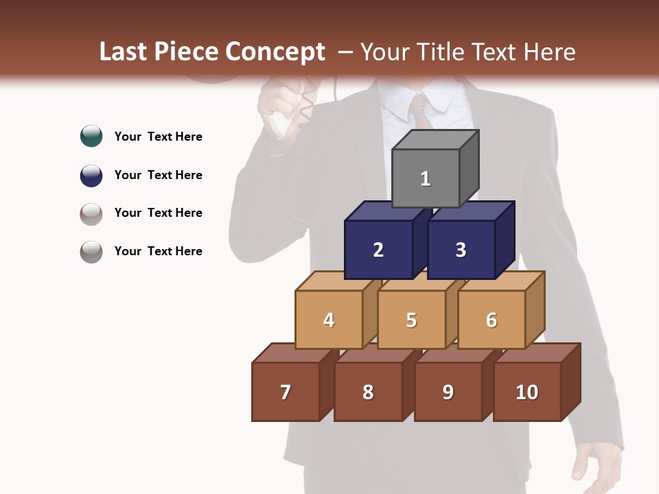 Successful Leader Caucasian PowerPoint Template